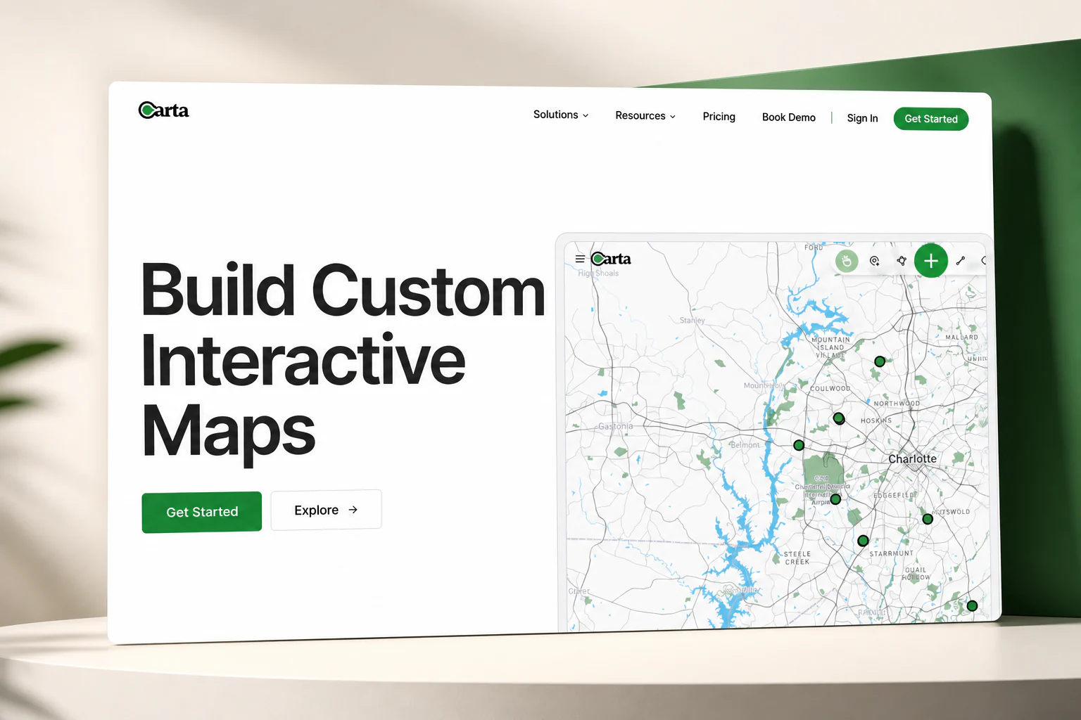 Editorial presentation of the Carta Maps website