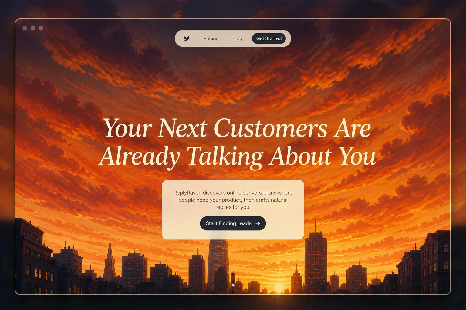 Editorial presentation of the ReplyRaven website